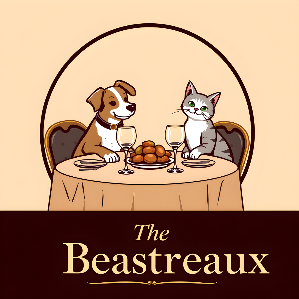 Logo design for The Beastreux pet restaurant