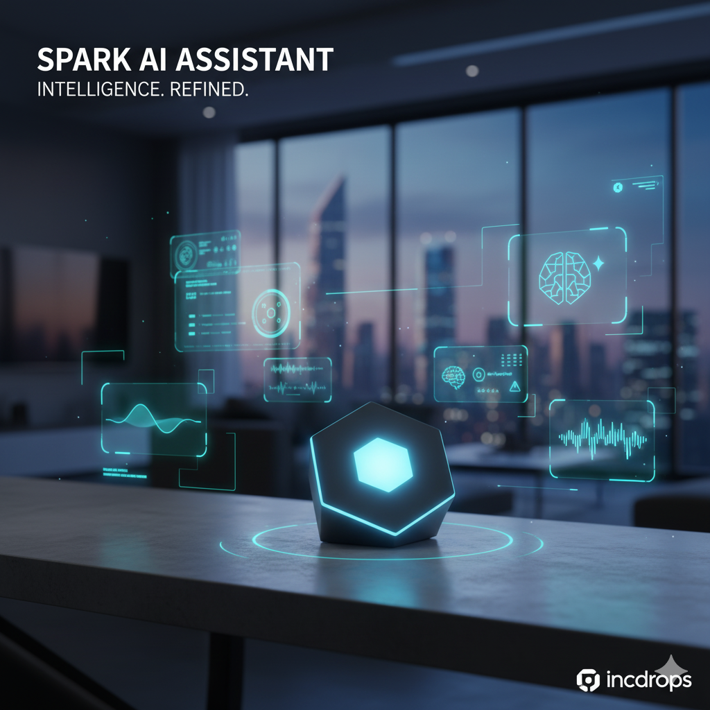 Promotional video graphic for Spark AI Assistant